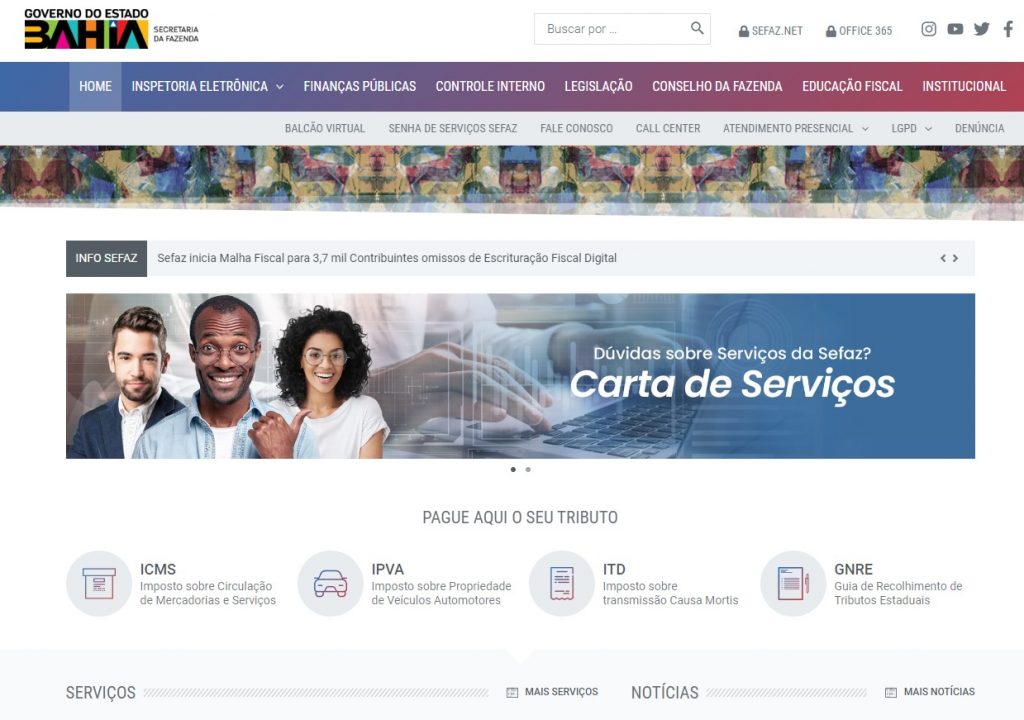 Sefaz lança novo site para facilitar ainda mais o acesso aos serviços fazendários