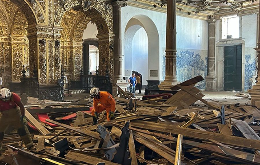 MPF recomenda medidas emergenciais após desabamento de teto de igreja em Salvador