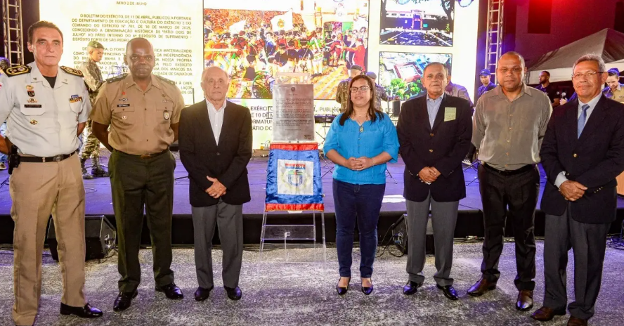 Forte de São Pedro recebe nome Pátio 2 de Julho