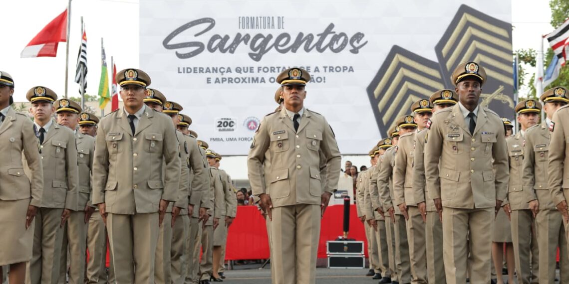 PM fortalece tropa com a formatura de 200 novos sargentos