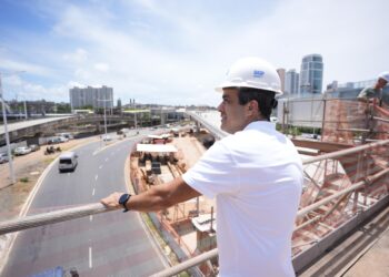 Viaduto do Shopping da Bahia entra na reta final das obras