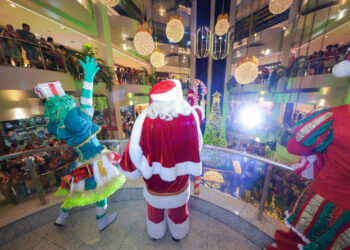 Chegada do Papai Noel e Festival de Natal inauguram temporada de luzes e magia no Shopping Barra