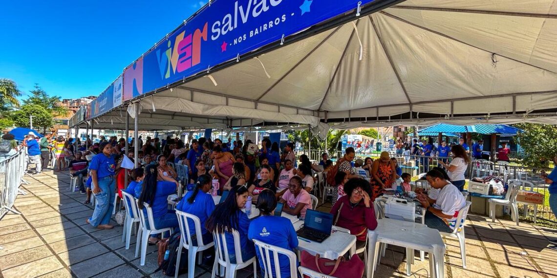 Viver Salvador nos Bairros chega a Sussuarana neste sábado (30) após estreia com mais de 1.500 atendimentos