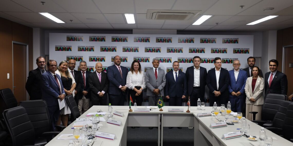Jerônimo Rodrigues discute investimentos em sustentabilidade com embaixador dos Emirados Árabes Unidos