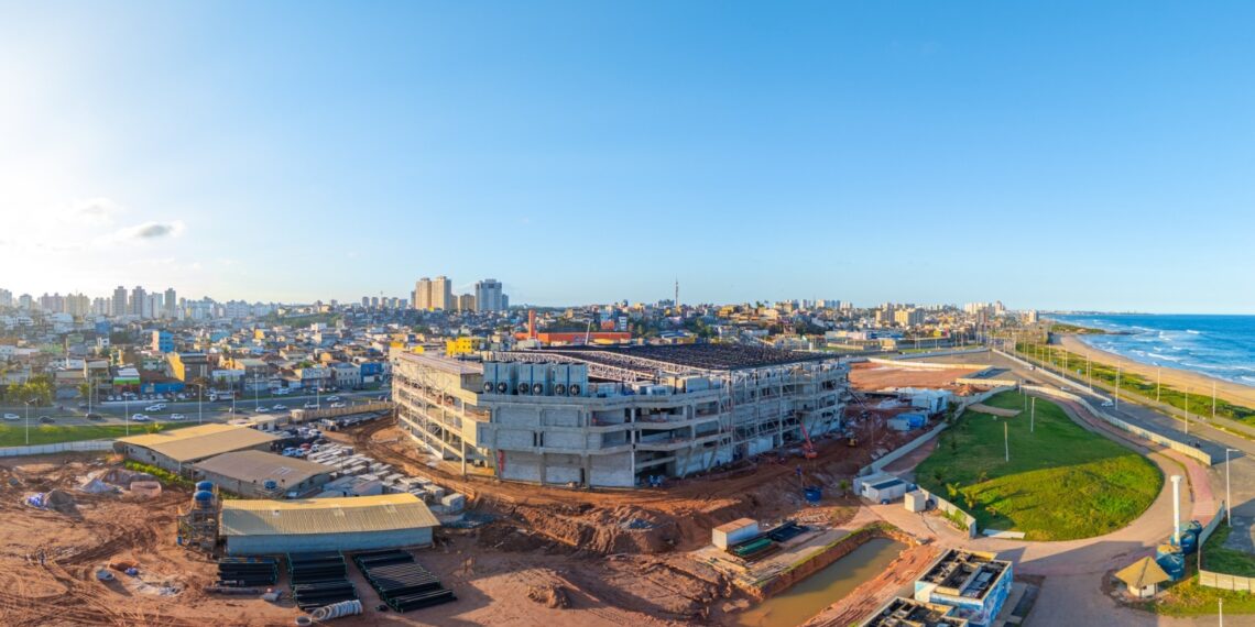 Arena Multiuso ganha forma e avança para a etapa final das obras