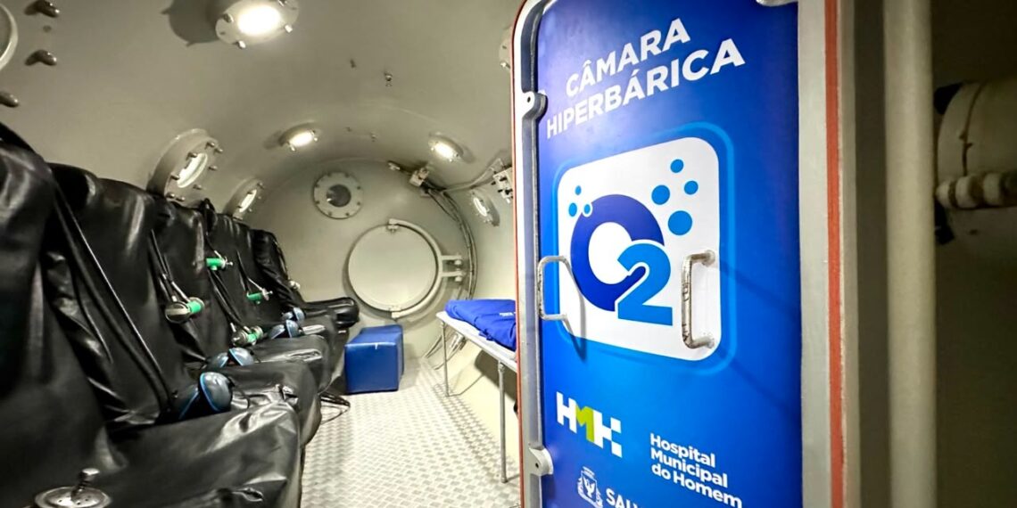 Hospital Municipal do Homem amplia atendimento com oxigenoterapia hiperbárica em Salvador