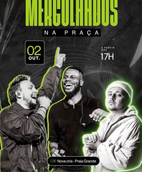 Nova orla de Praia Grande recebe evento gospel gratuito com Samuel Eleotério e Theo Rubia