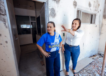 Com 70% de execução, obra da Cozinha Comunitária de Itinga recebe visita técnica da prefeita Débora Regis