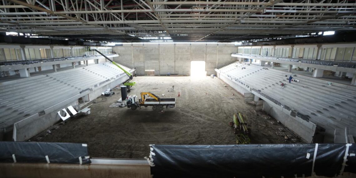 Arena Multiuso Antônio Balbino chega a 80% das obras concluídas