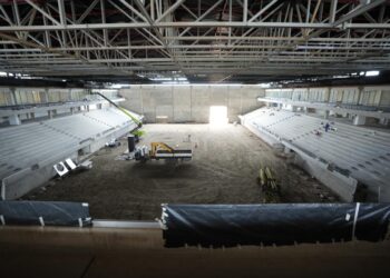 Arena Multiuso Antônio Balbino chega a 80% das obras concluídas