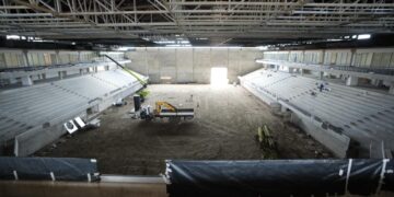 Arena Multiuso Antônio Balbino chega a 80% das obras concluídas